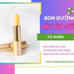 Son dưỡng môi không màu từ dầu gấc và dầu dừa